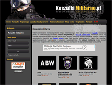 Tablet Screenshot of koszulkimilitarne.pl